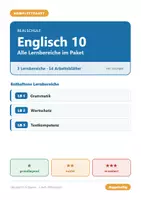 Vorschau - Arbeitsblätter - Englisch 10 Realschule - Komplettpaket (alle Lernbereiche) - Deckblatt