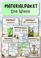 Vorschau - Arbeitsblätter - Wiesentiere Materialpaket - Deckblatt