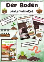 Vorschau - Arbeitsblätter - Boden Materialpaket: Bodenlebewesen, Bodenarten & Nährstoffkreislauf, - Deckblatt