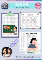 Vorschau - Arbeitsblätter - LINKING WORDS – Learning Pack - Deckblatt