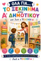 Προεπισκόπηση - Φύλλα εργασίας - Όλα για... να Ξεκινήσεις στην Α' Δημοτικού, από Just a Teacher - Εξώφυλλο