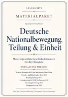 Vorschau - Arbeitsblätter - Geschichte Klausuren Oberstufe – Deutsche Nationalbewegung, Teilung & Einheit - Deckblatt