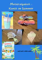 Vorschau - Arbeitsblätter - Materialpaket - Kunst im Sommer - Deckblatt