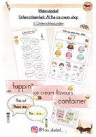 Vorschau - Stundenentwürfe - Materialpaket „At the Ice Cream Shop“ - fertig geplante Unterrichtseinheit mit Ablaufplänen - Deckblatt