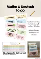 Vorschau - Spiele - Mathe & Deutsch to go - Freiarbeit Kl.2 - Deckblatt