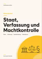Vorschau - Arbeitsblätter - SoWi-Klausuren Oberstufe – Staat, Verfassung, Gewaltenteilung & Föderalismus - Deckblatt