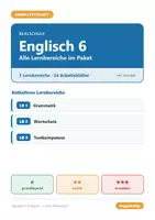 Vorschau - Arbeitsblätter - Englisch 6 Realschule - Komplettpaket (alle Lernbereiche) - Deckblatt
