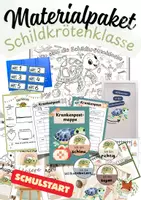 Vorschau - Arbeitsblätter - Materialpaket: Schildkrötenklasse Schulstart - Deckblatt