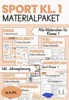 Vorschau - Unterrichtsreihen - Materialpaket Sport Klasse 1 - Deckblatt