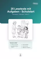 Vorschau - Arbeitsblätter - Schulstart – 25 Lesetexte mit Aufgaben | Materialpaket Klasse 3–4 - Deckblatt