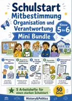 Vorschau - Arbeitsblätter - Schulstart Mitbestimmung Organisation und Verantwortung Mini Bundle Klasse 5 bis 6 - Deckblatt