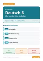 Vorschau - Arbeitsblätter - Deutsch 6 Realschule - Komplettpaket (alle Lernbereiche) - Deckblatt