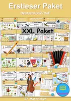 Vorschau - Arbeitsblätter - Materialpaket - Erstleser - Musikinstrumente - DaZ/DaF / Deutsch / Sachunterricht - Deckblatt