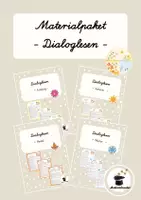 Vorschau - Fördermaterial/Inklusion - Materialpaket Dialoglesen – Frühling, Sommer, Herbst & Winter | Differenzierte Leseförderung für Klasse 1 & 2 - Deckblatt