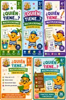 Vista previa - Unidades / Secuencias / Situaciones de Aprendizaje - Pack “Yo tengo… ¿Quién tiene?” Multiplicaciones 2.º, 3.º, 4.º, 5.º y 6.º de Primaria. 180 tarjetas. Juegos cooperativos. DUA - Portada