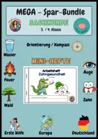 Vorschau - Stationenlernen - Materialpaket - Sachunterricht 3./4. Klasse - Deckblatt
