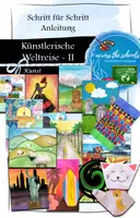Vorschau - Mal- und Bastelvorlagen - Künstlerische Reise um die Welt (Teil 2): Materialpaket - Deckblatt
