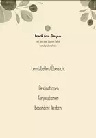 Vorschau - Poster - Materialpaket Lernzettel Deklinationen & Konjugationen kompakt | Latein - Deckblatt