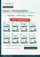 Vorschau - Stundenentwürfe - Abschlussprüfung Deutsch 2027 Realschule BW: Komplettpaket Übungshefte Klasse 9/10 – 8 Hefte, 531 Seiten mit Lösungen | Federführend - Deckblatt
