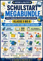 Vorschau - Arbeitsblätter - Schulstart Megabundle Klasse 5 bis 6 30 Arbeitshefte digitale Grundbildung Basiskompetenzen und Sprachförderung - Deckblatt