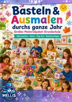 Vorschau - Arbeitsblätter - Basteln & Ausmalen | Wachsendes Materialpaket - Deckblatt