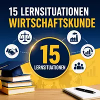 Vorschau - Stundenentwürfe - 🚀 Das große Wirtschaftskunde-Grundlagen-Paket – Ausbildung, Rechte & Pflichten, Jugendarbeitsschutz, Ausbildungsvertrag, Wirtschaftskreislauf, Soziale Marktwirtschaft, Unternehmensziele & Mitbestimmung. 15er Paket! - Deckblatt