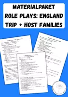 Vorschau - Arbeitsblätter - Materialpaket Role Plays England Classtrip Host Families - Deckblatt