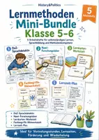 Vorschau - Arbeitsblätter - Lernmethoden Mini-Bundle Klasse 5–6 - Deckblatt