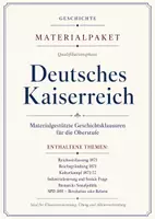 Vorschau - Arbeitsblätter - Geschichte Klausuren Oberstufe – Materialpaket Deutsches Kaiserreich - Deckblatt