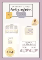 Vorschau - Poster - Unterrichtseinheit Analogieaufgaben Zahlenraum 1000 I Tausen I Addition I Subtraktion I Multiplikation I Division - Deckblatt