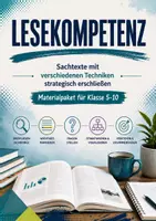 Vorschau - Unterrichtsreihen - Materialpaket Lesekompetenztraining für Klasse 5 - 10 - Deckblatt