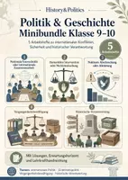 Vorschau - Arbeitsblätter - Politik & Geschichte Minibundle Klasse 9–10 - Deckblatt