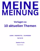 Vorschau - Arbeitsblätter - MEINE MEINUNG: 10 Themen (Bildimpuls, Lesen, Pro und Kontra, Schreiben) - Deckblatt