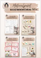 Vorschau - Arbeitsblätter - Buchstabeneinführung M - Materialpaket - Deckblatt