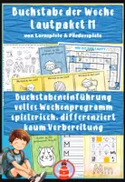 Vorschau - Stundenentwürfe - Über 200 Seiten Lautpaket Laut M - Buchstabeneinführung M - mit vollem Wochenprogramm - kaum Vorbereitung - Buchstabe der Woche - Deckblatt