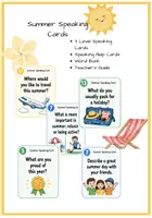 Vorschau - Arbeitsblätter - End of the Year Speaking Cards Englisch – Sommer, Ferien & Schuljahresreflexion - Deckblatt