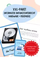Vorschau - Mal- und Bastelvorlagen - Hardware & Computer-Bauteile – Materialpaket / Bundle (Informatik Klasse 5/6) - Deckblatt