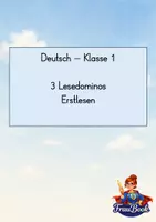 Vorschau - Arbeitsblätter - 3 Lesedominos / Erstlesen - Deckblatt