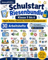 Vorschau - Arbeitsblätter - Schulstart Riesenbundle Klasse 5 bis 6 Arbeitshefte Regeln Routinen Organisation Sicherheit und Klassengemeinschaft - Deckblatt