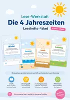 Vorschau - Arbeitsblätter - Lese-Werkstatt: Suchendes Lesen mit Sachtexten – Jahreszeiten-Paket - Deckblatt