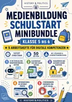 Vorschau - Arbeitsblätter - Medienbildung Schulstart Minibundle Klasse 5 bis 6 digitale Kompetenzen Verantwortung und Sicherheit - Deckblatt