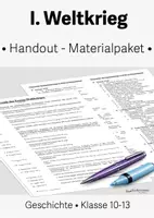 Vorschau - Präsentationen/Tafelbilder - Materialpaket "Handouts zum Ersten Weltkrieg" - Geschichte - Klasse 10-13 - Deckblatt