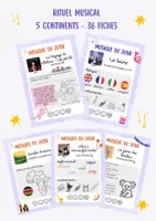 Aperçu - Fiches - PACK COMPLET - Musique du jour (rituel) - Page de couverture