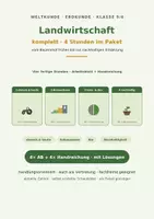 Vorschau - Stundenentwürfe - Landwirtschaft komplett – 4 Unterrichtsstunden | Erdkunde/Weltkunde - Deckblatt
