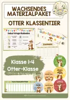 Vorschau - Fördermaterial/Inklusion - Wachsendes Materialpaket - Otter Klassentier - Deckblatt