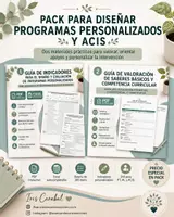 Vista previa - Unidades / Secuencias / Situaciones de Aprendizaje - ¡¡OFERTA!! Pack para diseñar programas personalizados y ACIS - Portada