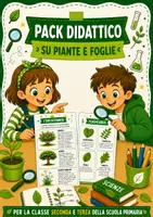 anteprima - Esercizi - Pack didattico su piante e foglie - Pagina di copertina