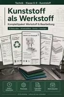 Vorschau - Arbeitsblätter - Kunststoff als Werkstoff: Komplettpaket Technik - Deckblatt