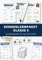 Vorschau - Arbeitsblätter - Kennenlernen Klasse 5 Paket | Steckbriefe & Kennenlernspiele & Schulstart-Material 5. Klasse | Kennenlernpaket weiterführende Schule - Deckblatt