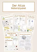 Vorschau - Stundenentwürfe - Materialpaket Atlas - Deckblatt